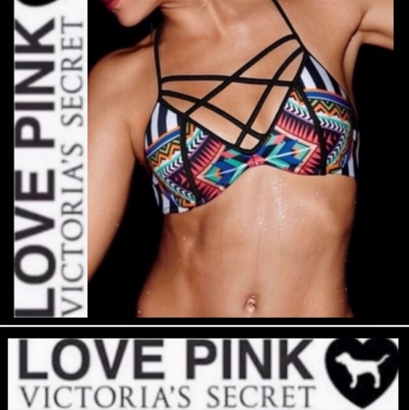 PINK Victoria’s Secret High waisted Bikini set with top sz small C cup - Picture 8 of 8